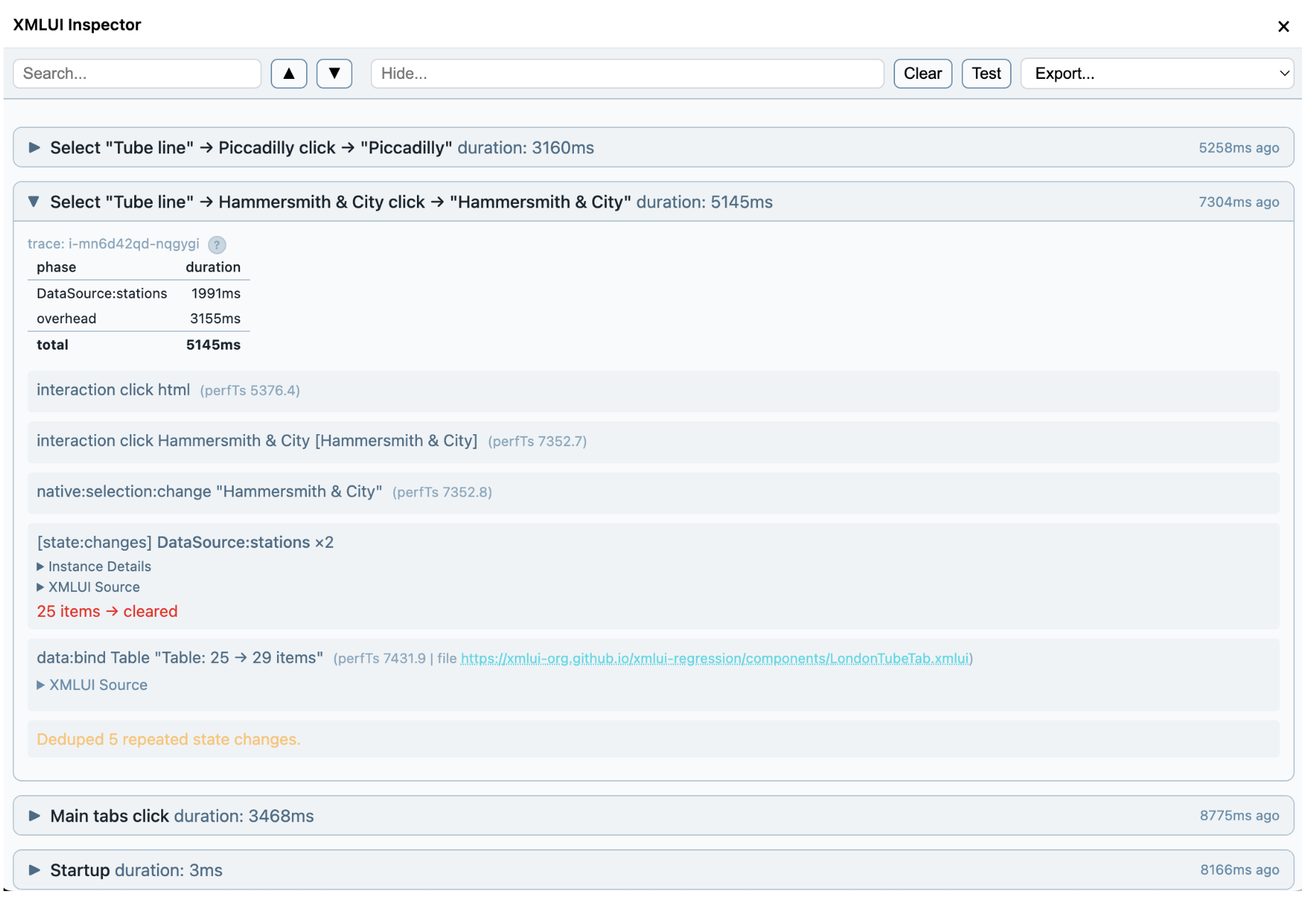 semantic trace